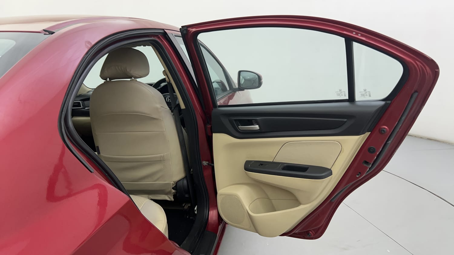 Used 2018 Honda Amaze 1.2 V CVT Petrol Petrol Automatic interior RIGHT REAR DOOR OPEN VIEW