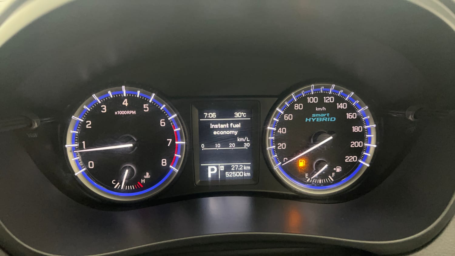 Used 2021 Maruti Suzuki S-Cross Alpha AT Petrol Automatic interior CLUSTERMETER VIEW