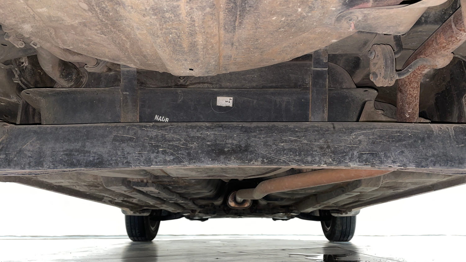 Used 2018 Hyundai Grand i10 Asta 1.2 Kappa VTVT Petrol Manual extra REAR UNDERBODY VIEW (TAKEN FROM REAR)