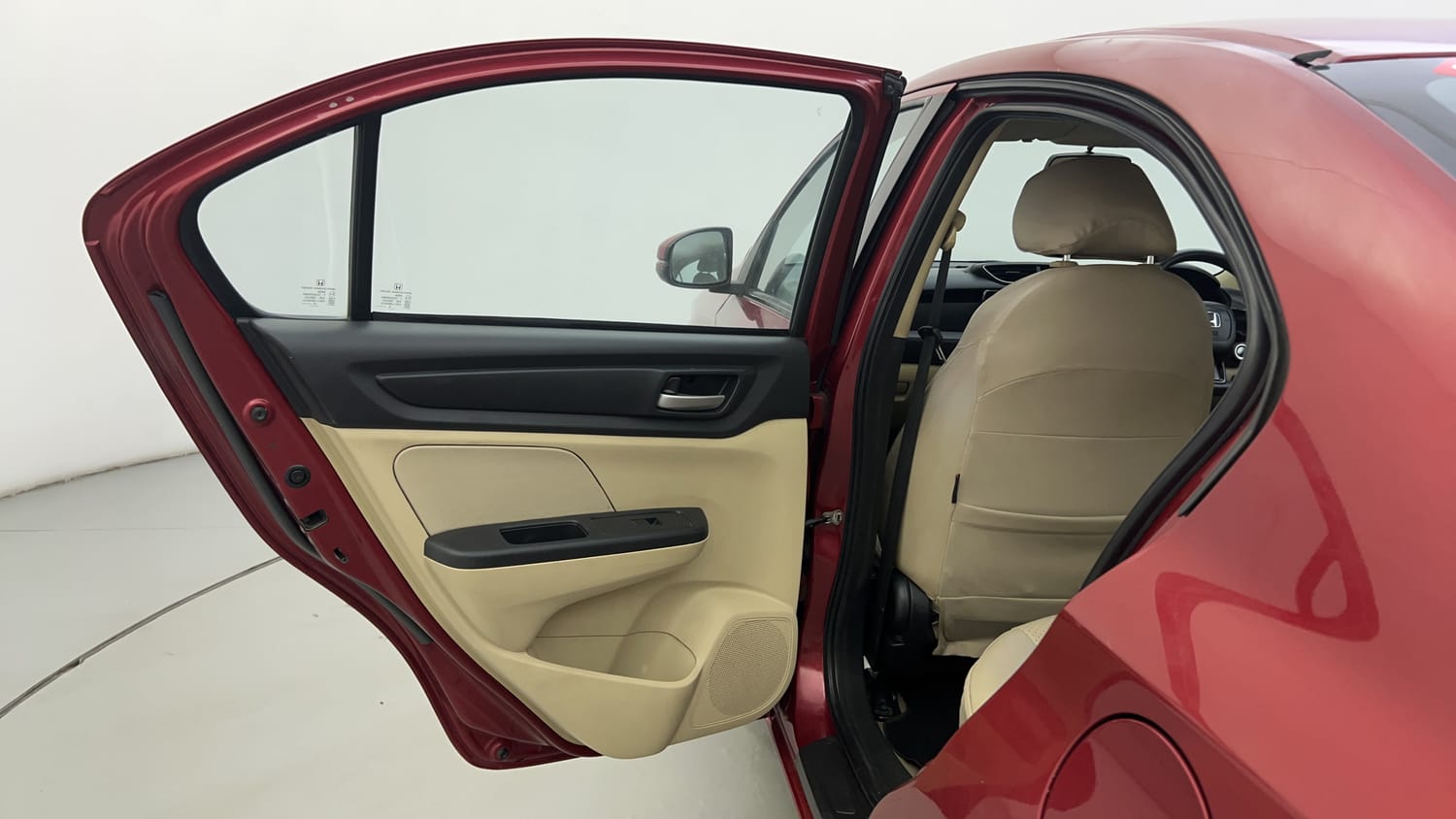 Used 2018 Honda Amaze 1.2 V CVT Petrol Petrol Automatic interior LEFT REAR DOOR OPEN VIEW