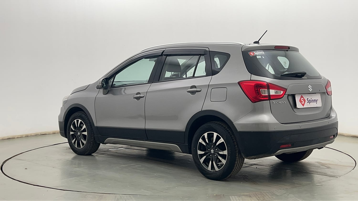 Used 2021 Maruti Suzuki S-Cross Alpha AT Petrol Automatic exterior LEFT REAR CORNER VIEW