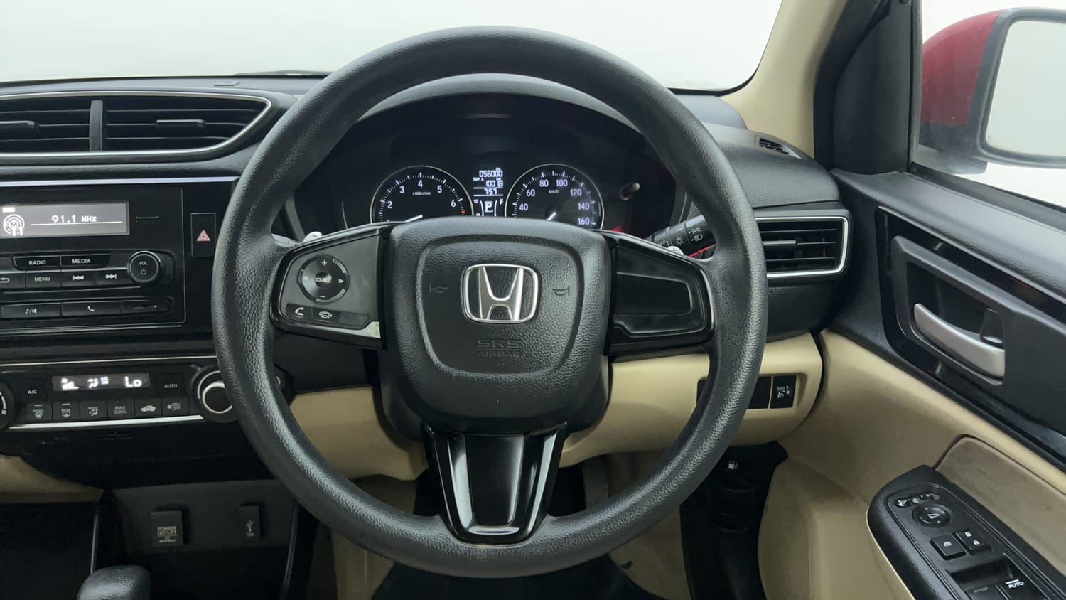 Used 2018 Honda Amaze 1.2 V CVT Petrol Petrol Automatic interior STEERING VIEW