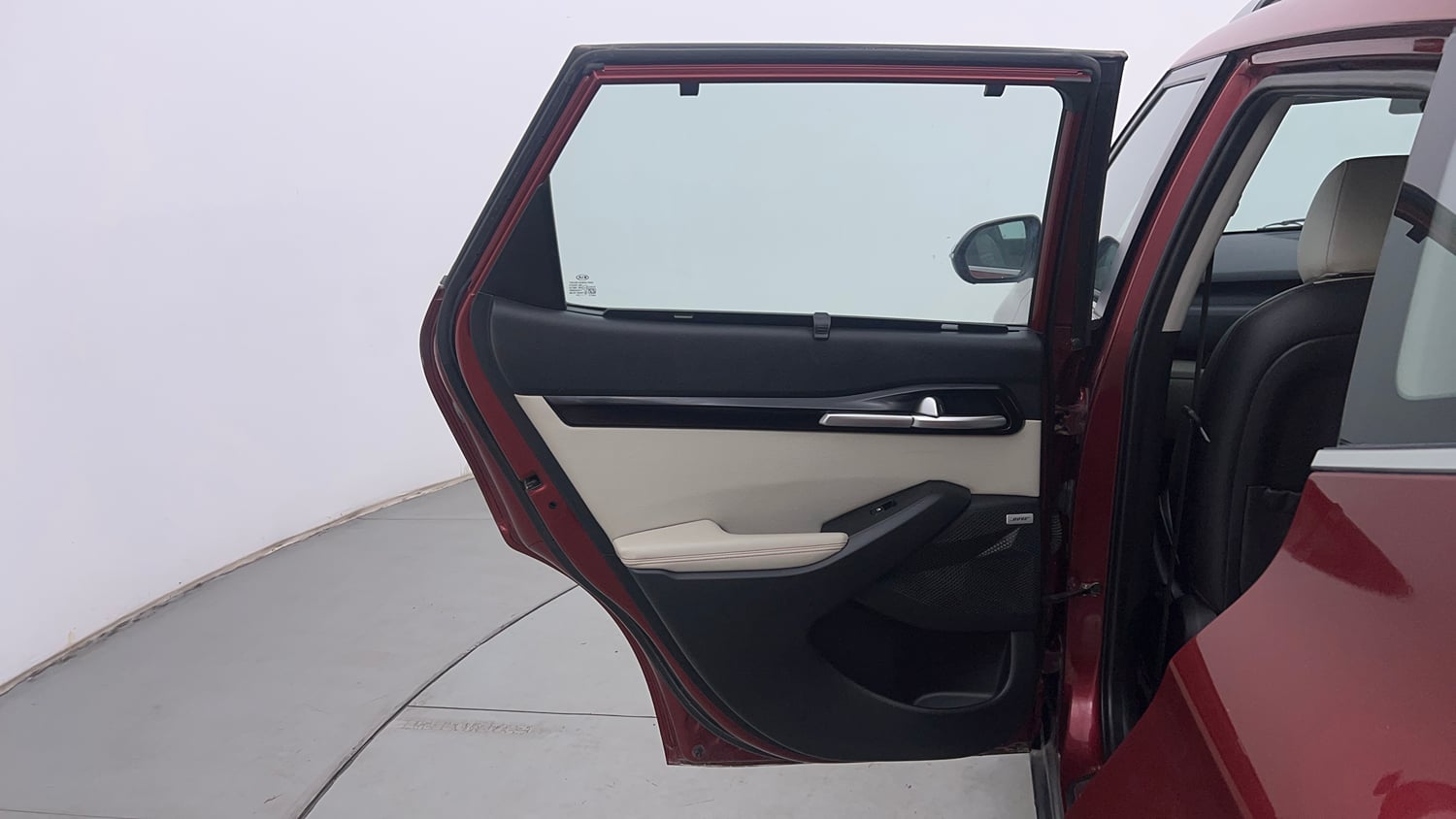 Used 2020 kia Seltos GTX Plus DCT 1.4 Petrol Automatic interior LEFT REAR DOOR OPEN VIEW