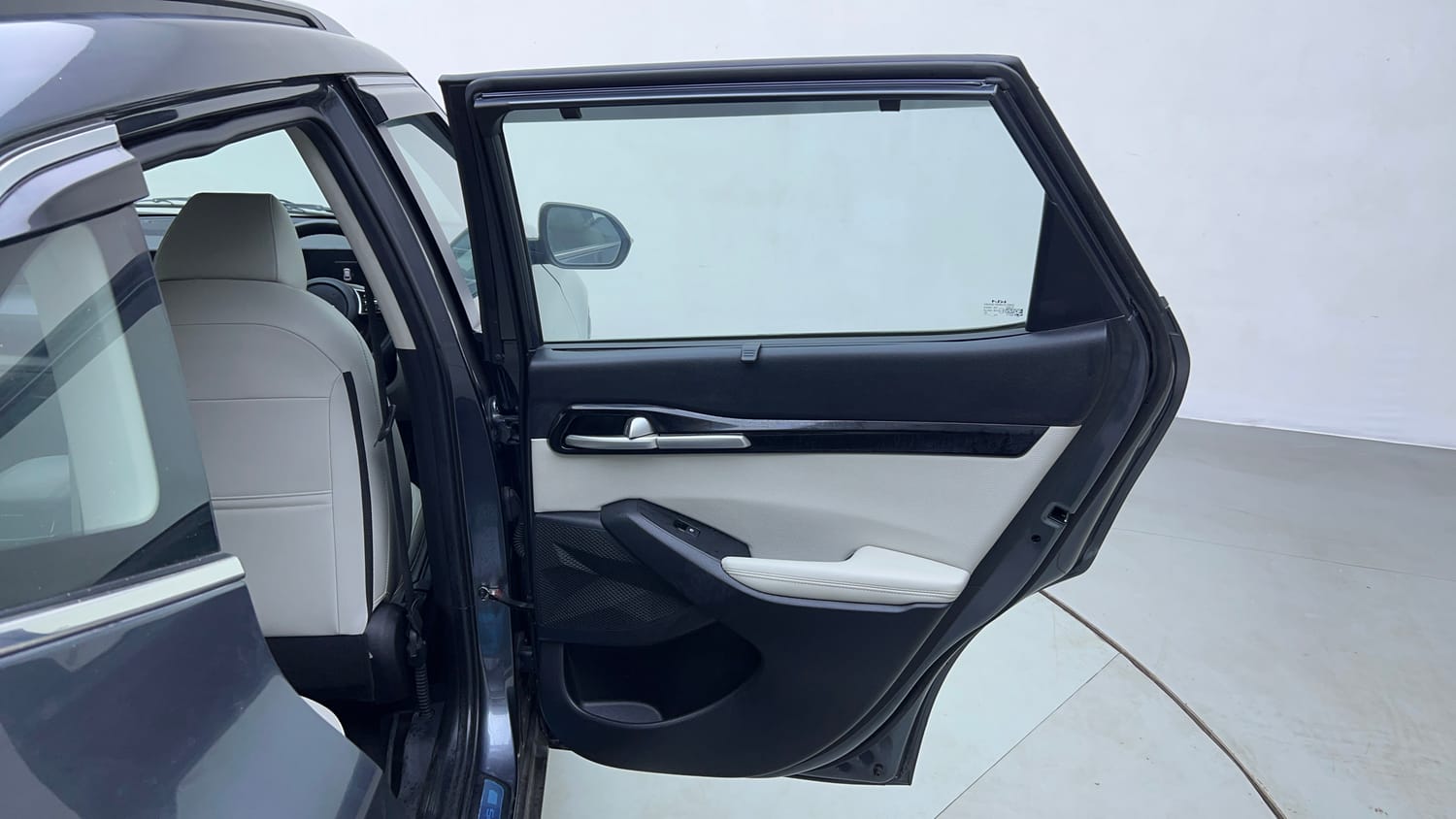 Used 2023 Kia Seltos HTX 1.5 Petrol MT Petrol Manual interior RIGHT REAR DOOR OPEN VIEW