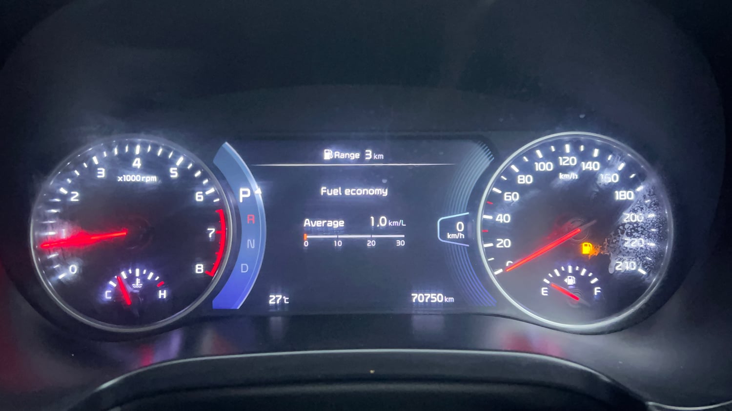 Used 2020 kia Seltos GTX Plus DCT 1.4 Petrol Automatic interior CLUSTERMETER VIEW