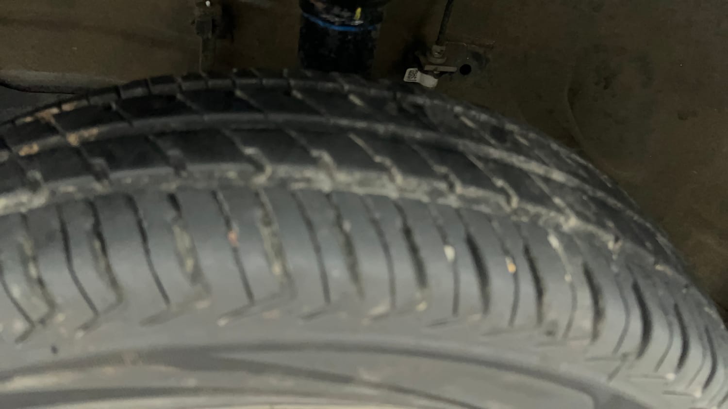 Used 2024 Maruti Suzuki Alto K10 VXi Plus (O) AGS Petrol Automatic tyres LEFT FRONT TYRE TREAD VIEW