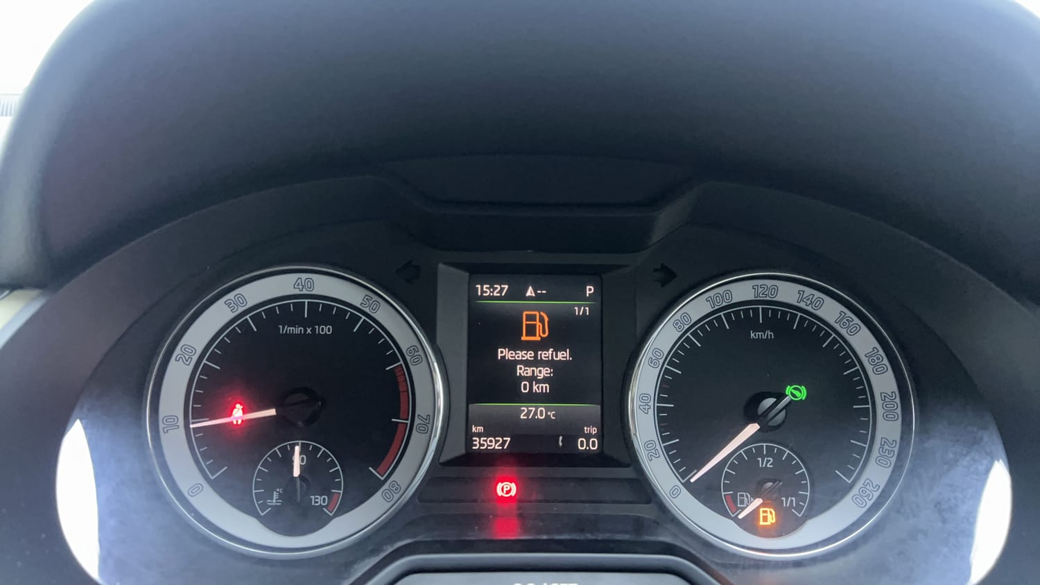 Used 2017 Skoda Octavia 1.8 TSI Style Plus AT Petrol Automatic interior CLUSTERMETER VIEW