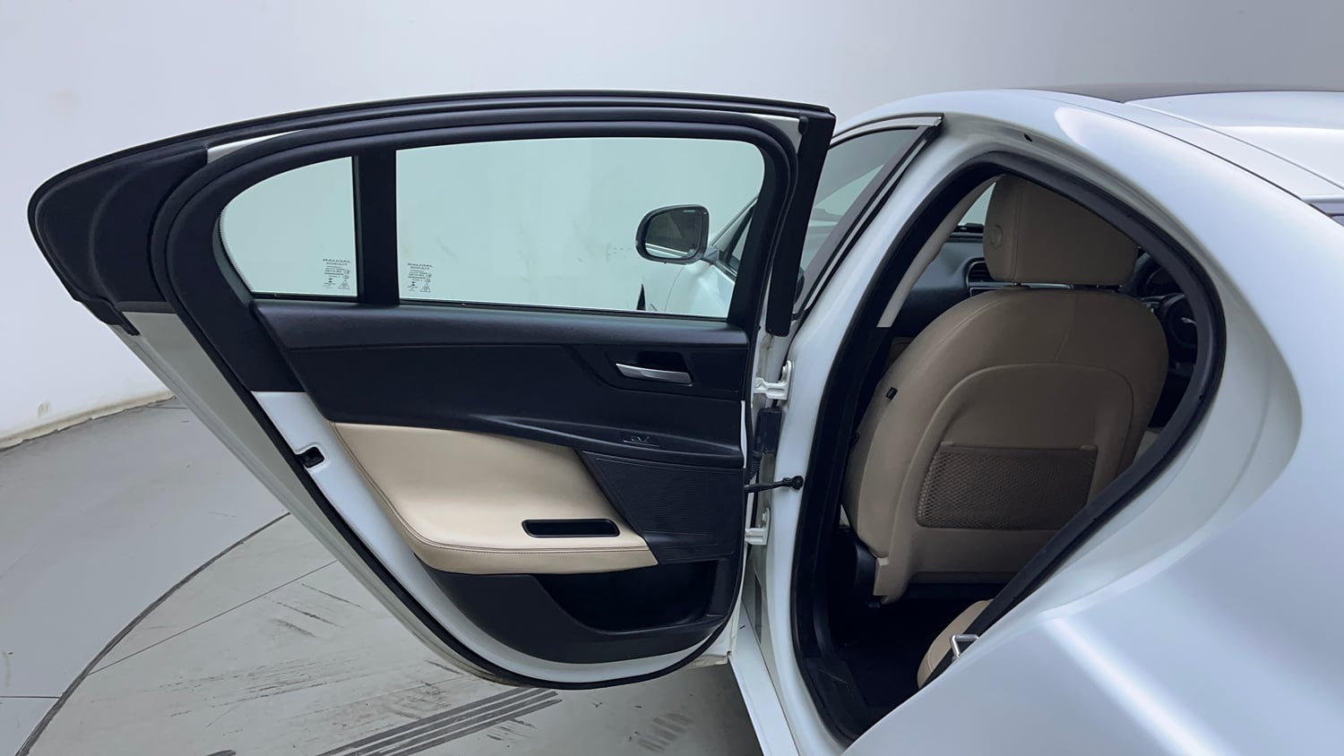 Used 2018 Jaguar XE Prestige Diesel Diesel Automatic interior LEFT REAR DOOR OPEN VIEW