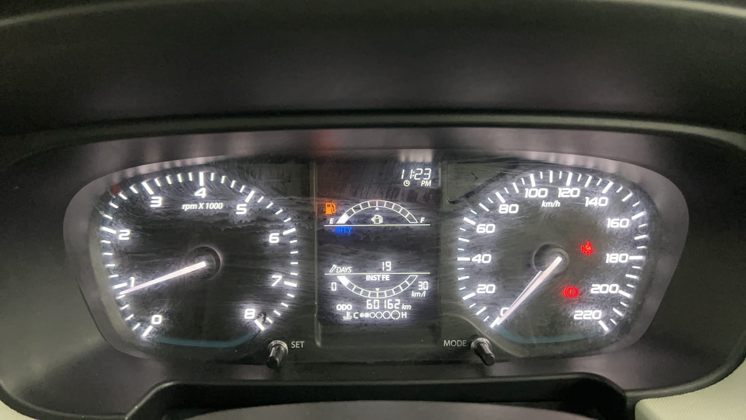 Used 2022 Tata Punch Accomplished MT Petrol Manual interior CLUSTERMETER VIEW