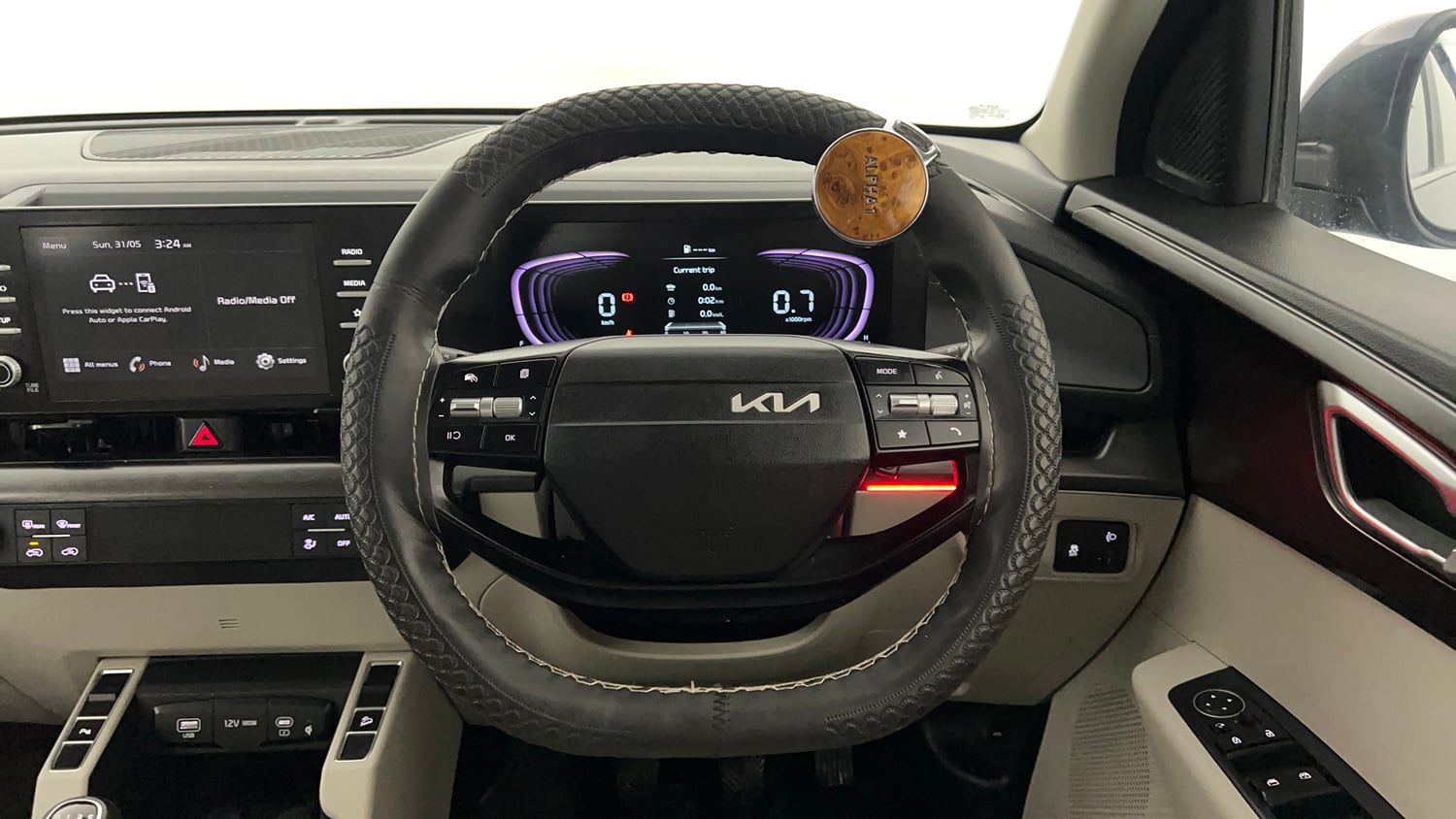 Used 2025 Kia Carens Clavis HTK Plus (O) 1.5 Diesel MT Diesel Manual interior STEERING VIEW