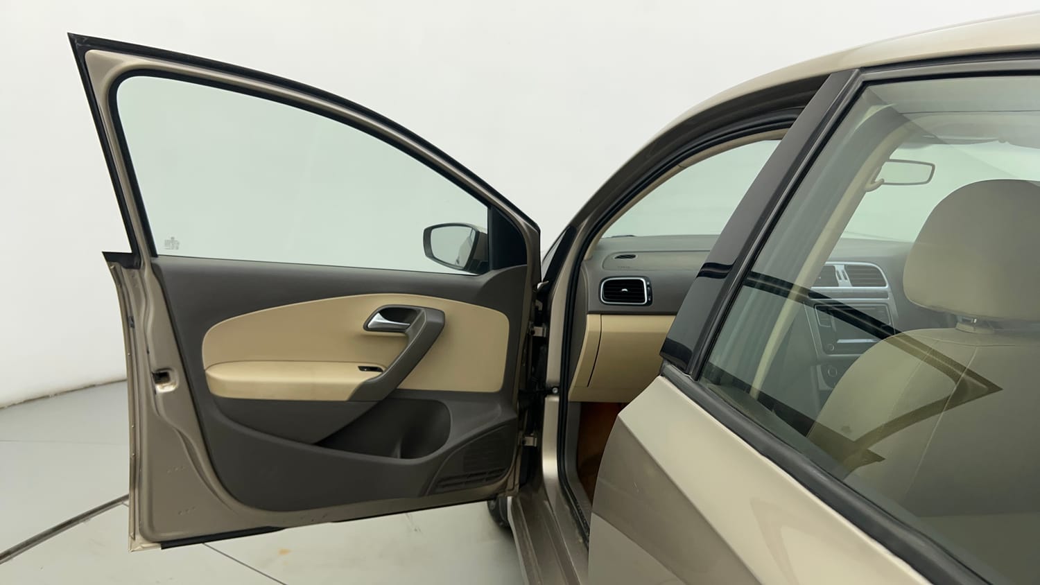 Used 2016 Volkswagen Vento Highline 1.2 (P) AT Petrol Automatic interior LEFT FRONT DOOR OPEN VIEW