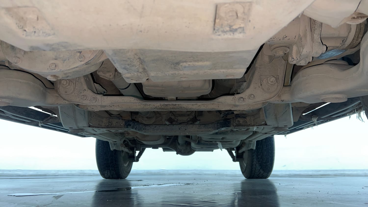 Used 2022 mahindra Thar LX Hard Top Petrol MT 4WD Petrol Manual extra FRONT LEFT UNDERBODY VIEW