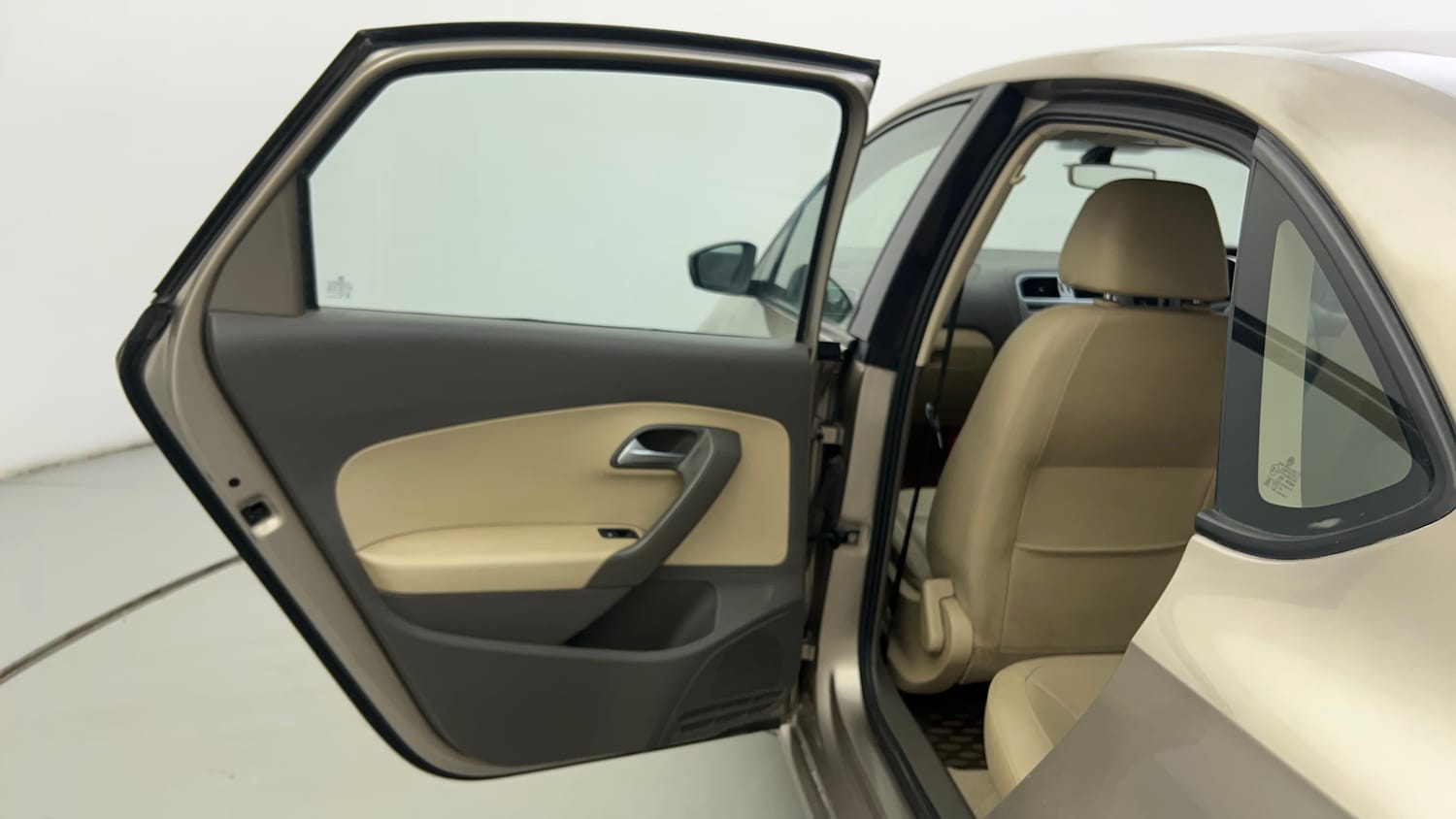 Used 2016 Volkswagen Vento Highline 1.2 (P) AT Petrol Automatic interior LEFT REAR DOOR OPEN VIEW