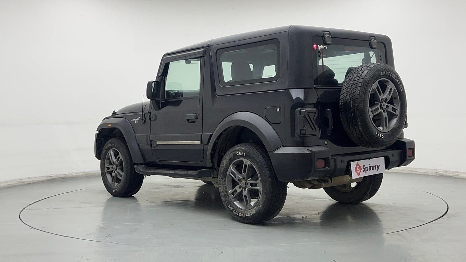 Used 2022 mahindra Thar LX Hard Top Petrol MT 4WD Petrol Manual exterior LEFT REAR CORNER VIEW