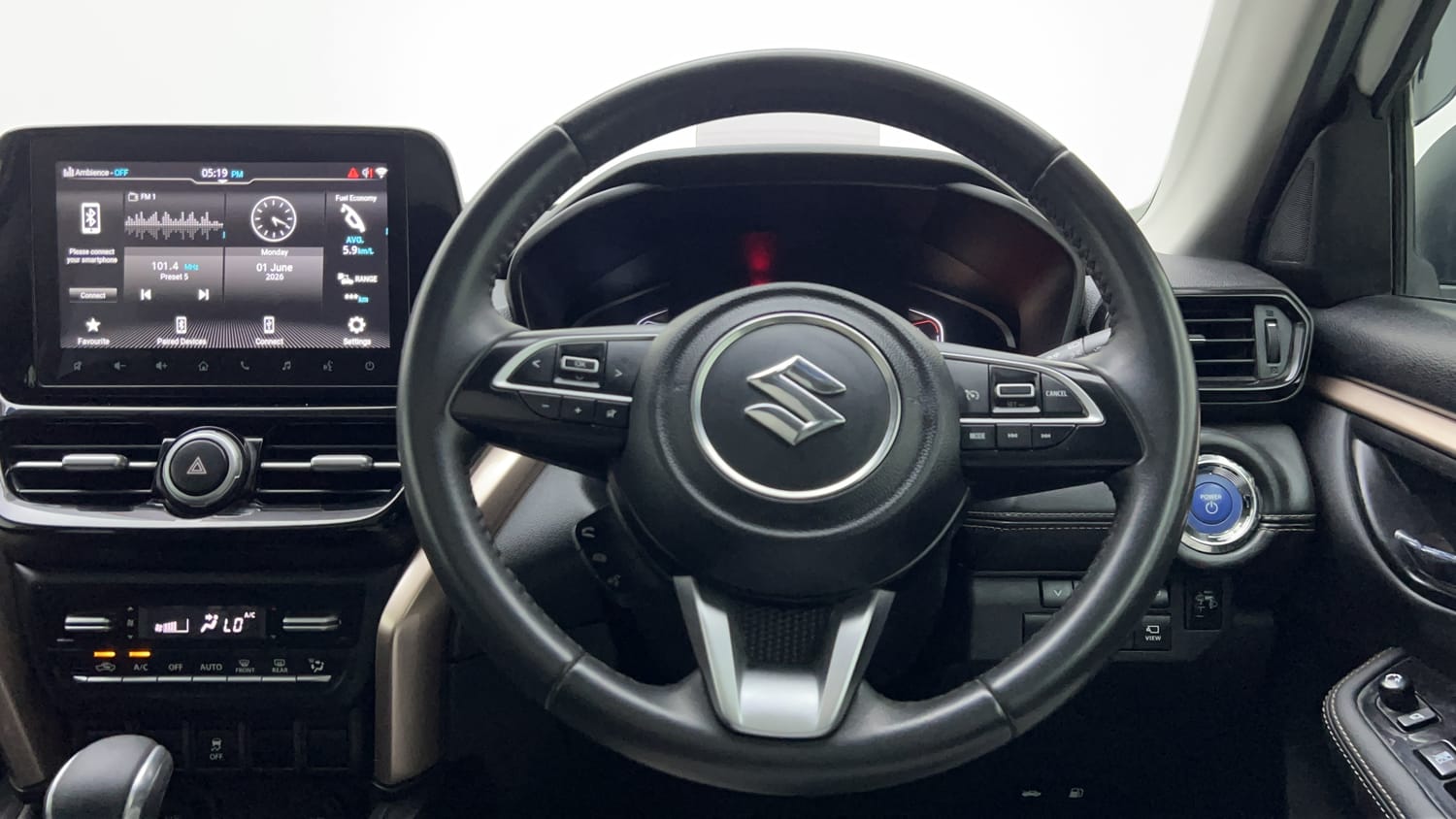 Used 2023 Maruti Suzuki Grand Vitara Alpha Plus Intelligent Hybrid eCVT Hybrid Automatic interior STEERING VIEW