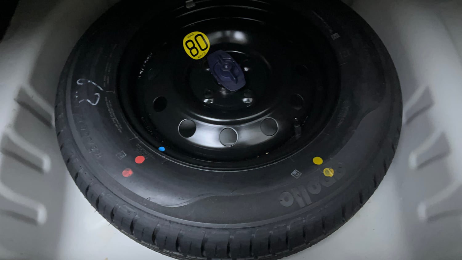 Used 2024 Maruti Suzuki Dzire ZXi Plus AGS Petrol Automatic tyres SPARE TYRE VIEW