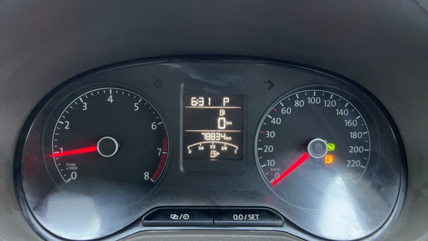 Used 2016 Volkswagen Vento Highline Petrol AT Petrol Automatic interior CLUSTERMETER VIEW