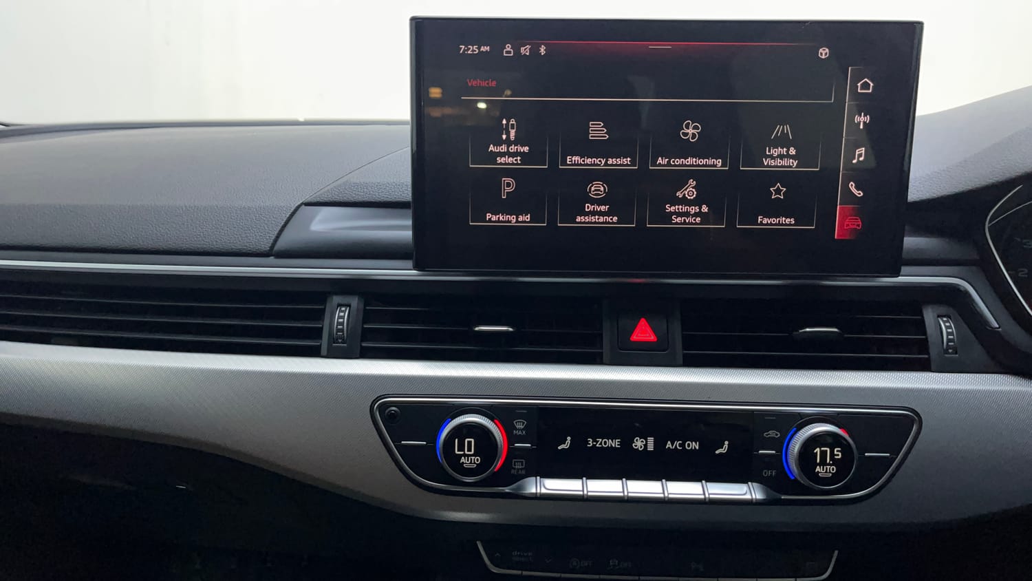 Used 2021 Audi A4 Premium Plus 40 TFSI Petrol Automatic interior MUSIC SYSTEM & AC CONTROL VIEW