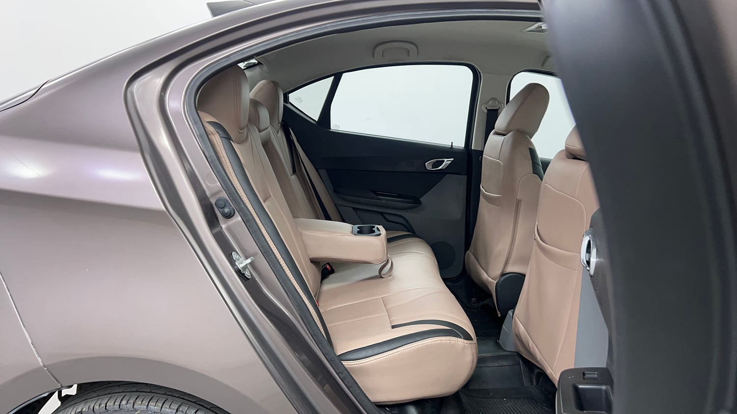 Used 2018 Tata Tigor Revotron XZA Petrol Automatic interior RIGHT SIDE REAR DOOR CABIN VIEW