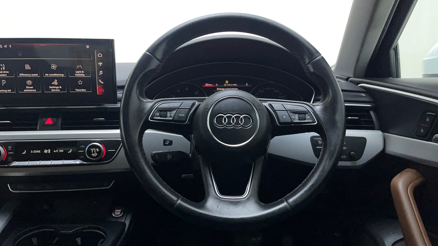 Used 2021 Audi A4 Premium Plus 40 TFSI Petrol Automatic interior STEERING VIEW