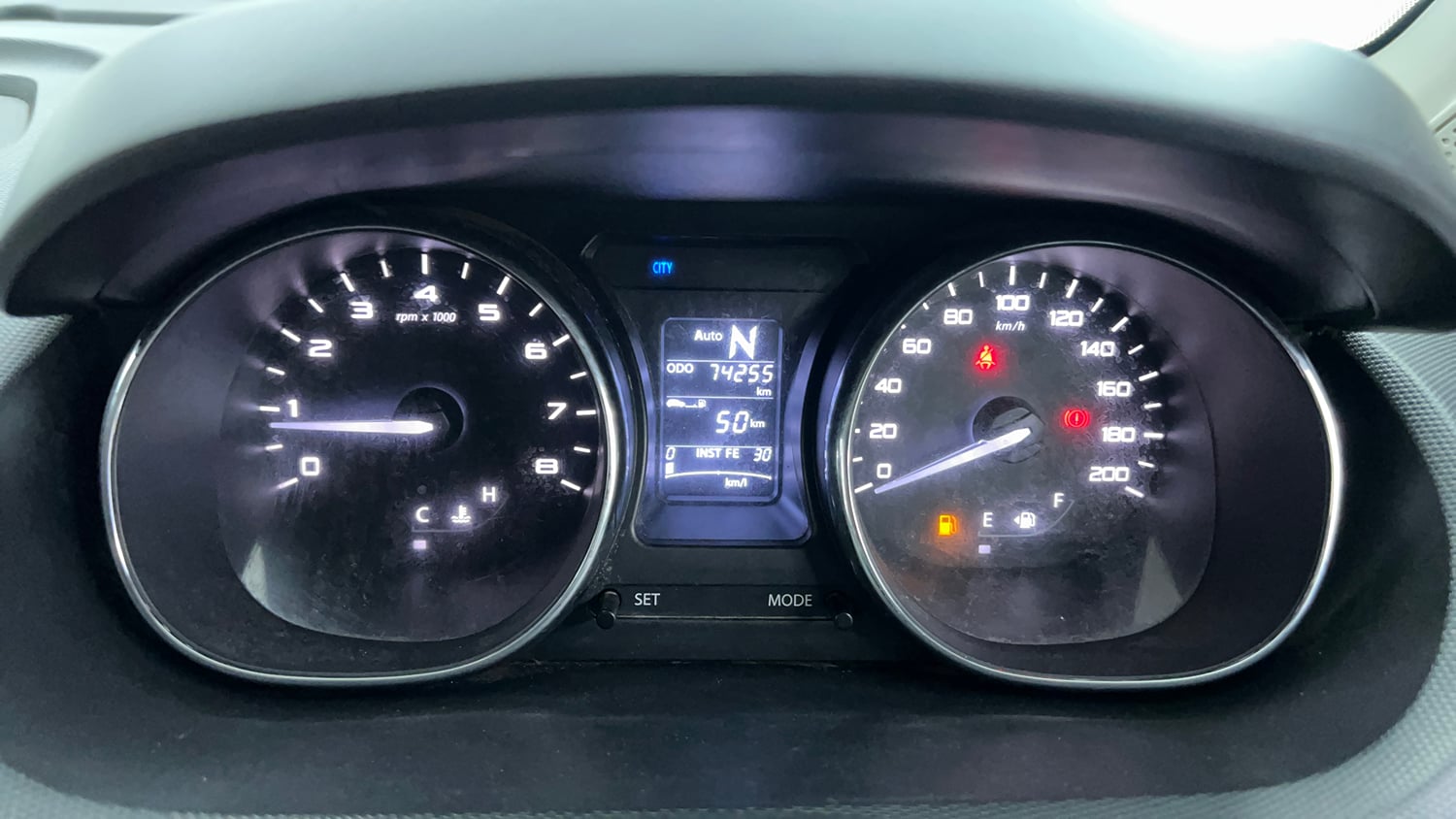 Used 2018 Tata Tigor Revotron XZA Petrol Automatic interior CLUSTERMETER VIEW