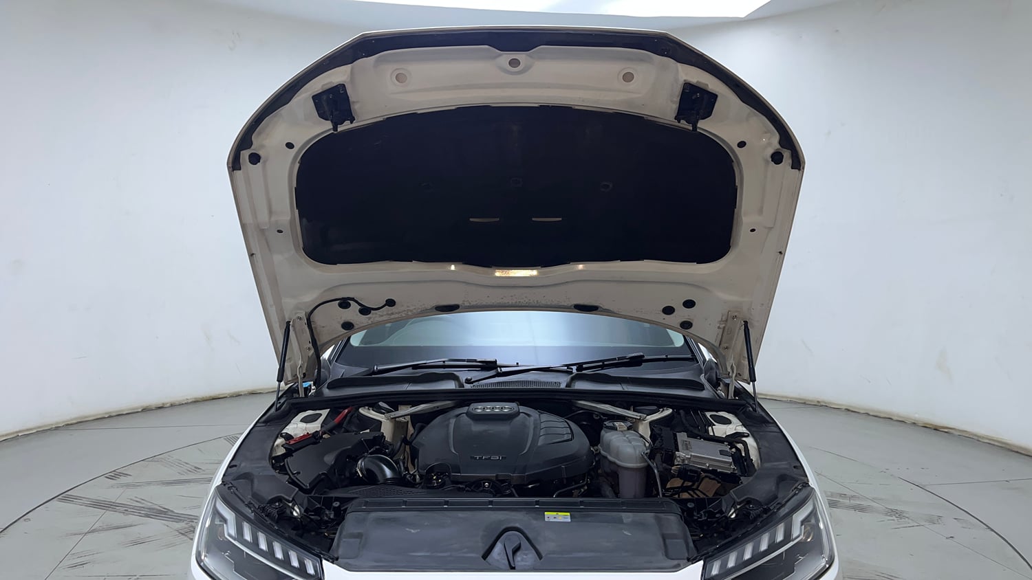Used 2021 Audi A4 Premium Plus 40 TFSI Petrol Automatic engine ENGINE & BONNET OPEN FRONT VIEW