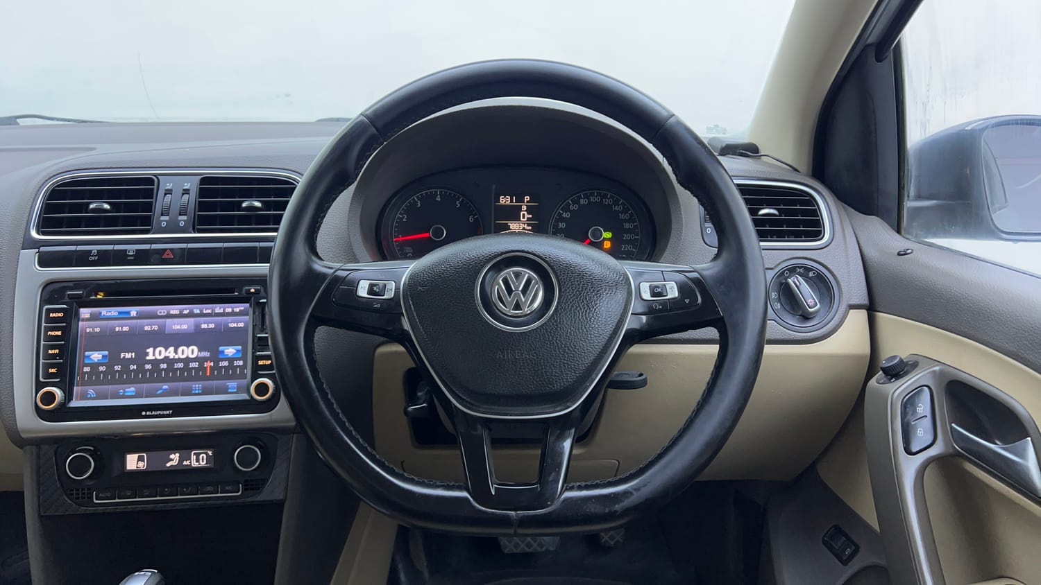 Used 2016 Volkswagen Vento Highline Petrol AT Petrol Automatic interior STEERING VIEW