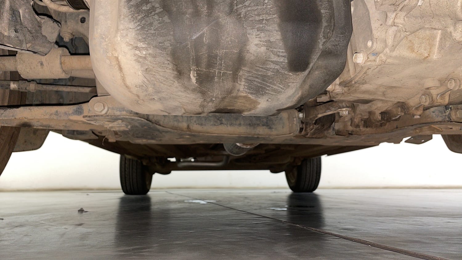 Used 2019 Ford EcoSport Titanium + 1.5L Ti-VCT AT Petrol Automatic extra FRONT LEFT UNDERBODY VIEW