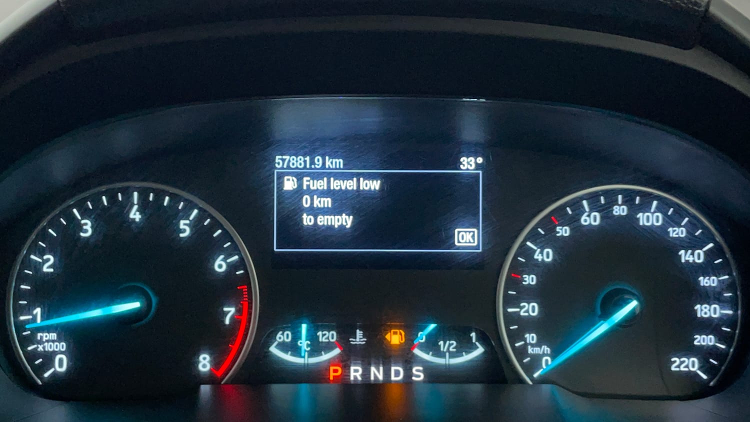 Used 2019 Ford EcoSport Titanium + 1.5L Ti-VCT AT Petrol Automatic interior CLUSTERMETER VIEW