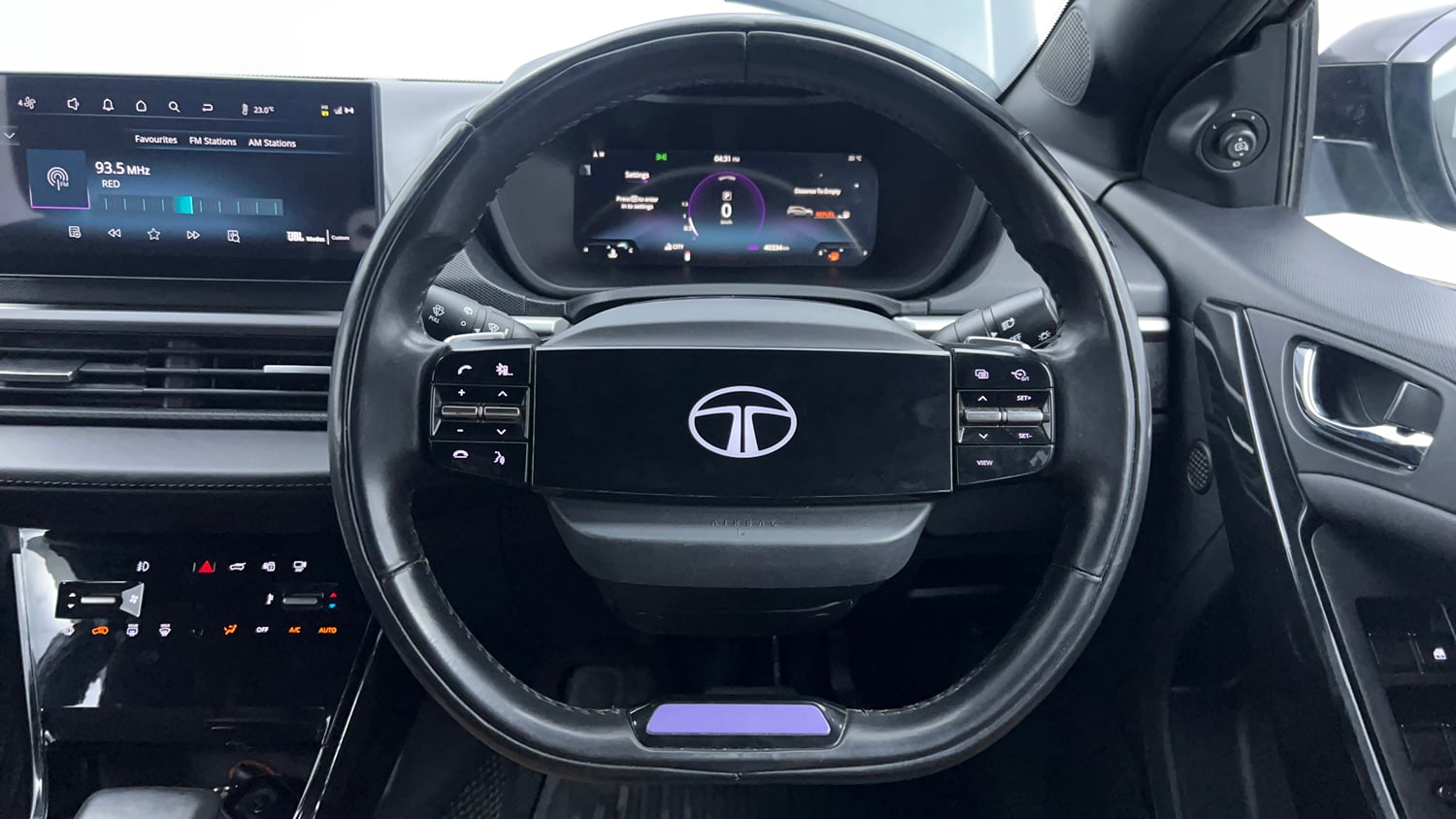 Used 2023 Tata Nexon Fearless Plus S 1.2 Revotron Petrol 7DCA DT Petrol Automatic interior STEERING VIEW