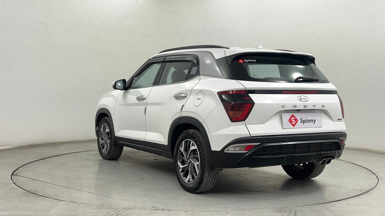 Used 2022 Hyundai Creta SX (O) 1.4 Turbo 7 DCT Petrol Automatic exterior LEFT REAR CORNER VIEW