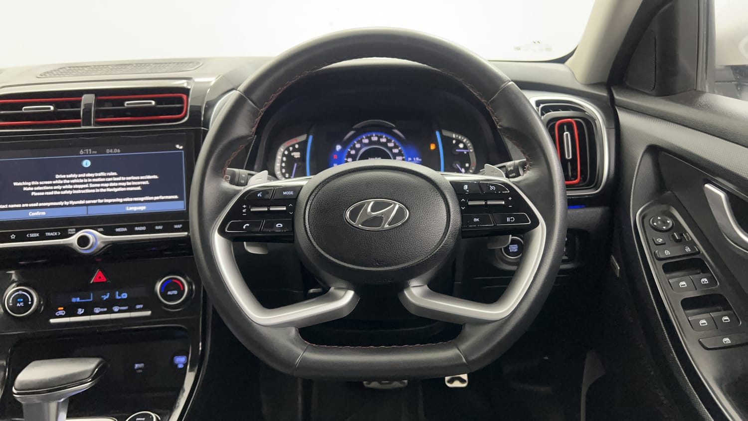 Used 2022 Hyundai Creta SX (O) 1.4 Turbo 7 DCT Petrol Automatic interior STEERING VIEW