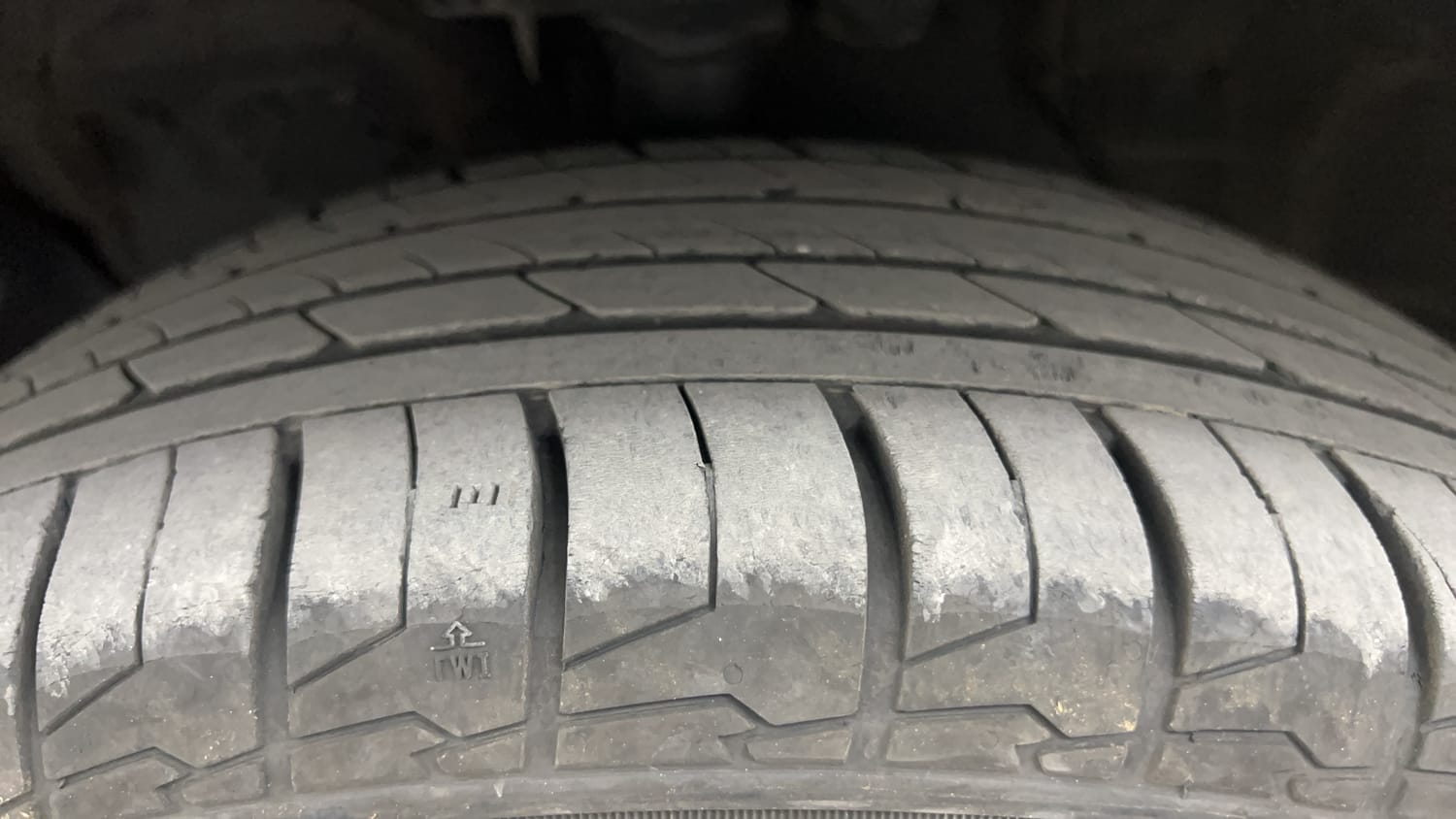 Used 2022 Hyundai Creta SX (O) 1.4 Turbo 7 DCT Petrol Automatic tyres LEFT FRONT TYRE TREAD VIEW