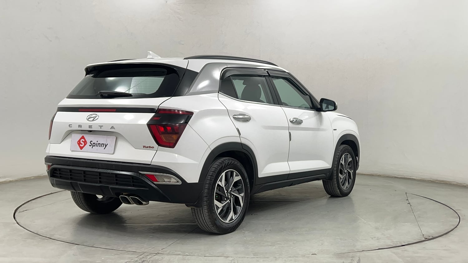Used 2022 Hyundai Creta SX (O) 1.4 Turbo 7 DCT Petrol Automatic exterior RIGHT REAR CORNER VIEW