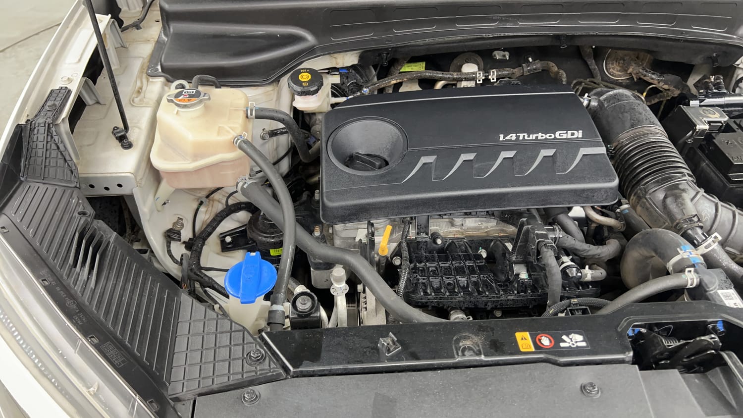 Used 2022 Hyundai Creta SX (O) 1.4 Turbo 7 DCT Petrol Automatic engine ENGINE RIGHT SIDE VIEW