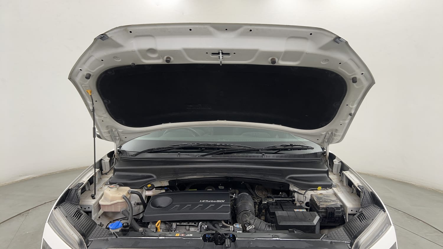 Used 2022 Hyundai Creta SX (O) 1.4 Turbo 7 DCT Petrol Automatic engine ENGINE & BONNET OPEN FRONT VIEW
