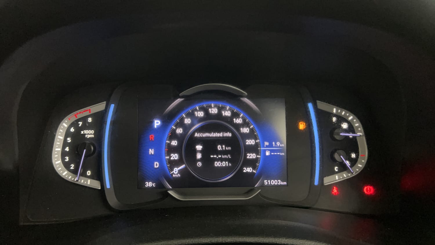 Used 2022 Hyundai Creta SX (O) 1.4 Turbo 7 DCT Petrol Automatic interior CLUSTERMETER VIEW