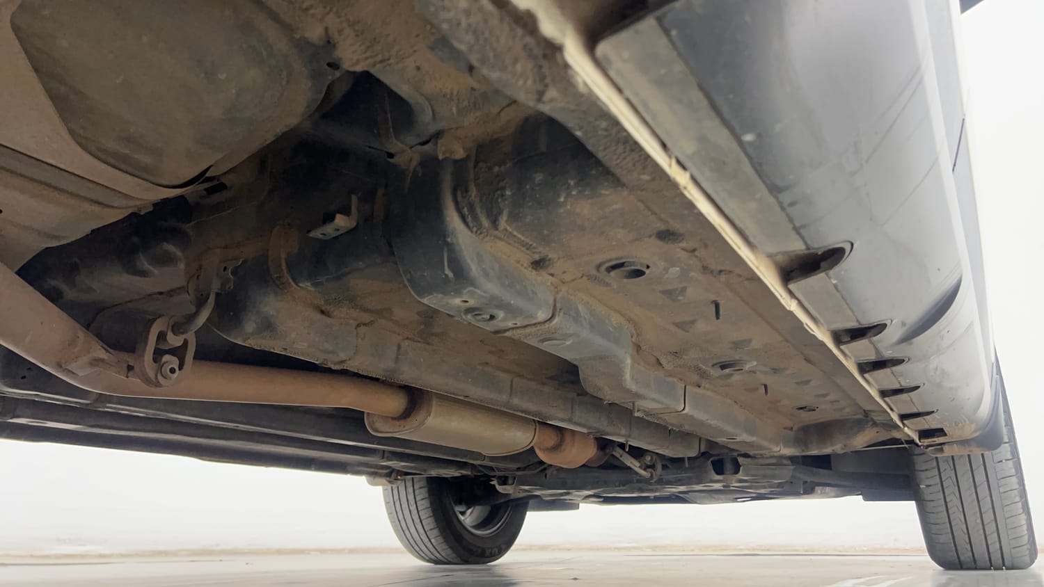 Used 2022 Hyundai Creta SX (O) 1.4 Turbo 7 DCT Petrol Automatic extra REAR RIGHT UNDERBODY VIEW