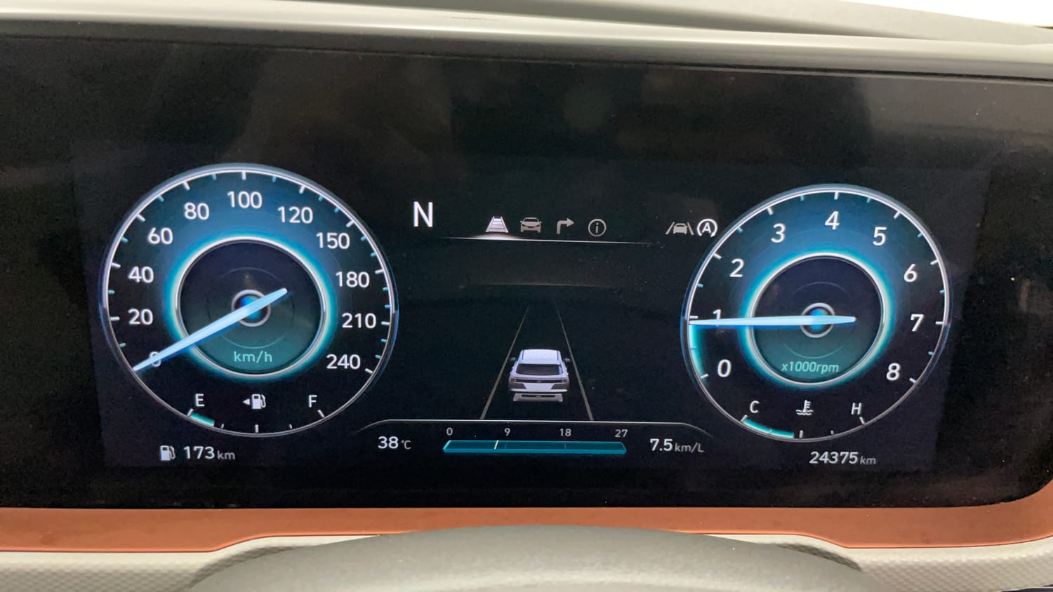 Used 2024 Hyundai Creta 1.5 MPi Petrol IVT SX(O) Petrol Automatic interior CLUSTERMETER VIEW