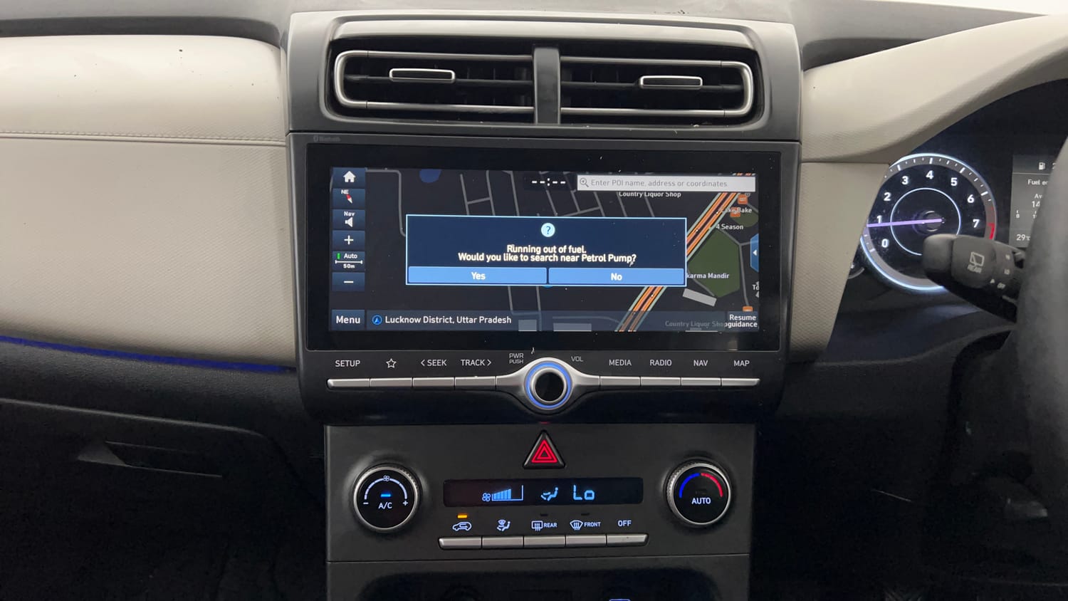 Used 2023 Hyundai Creta SX 1.5 Petrol Petrol Manual interior MUSIC SYSTEM & AC CONTROL VIEW