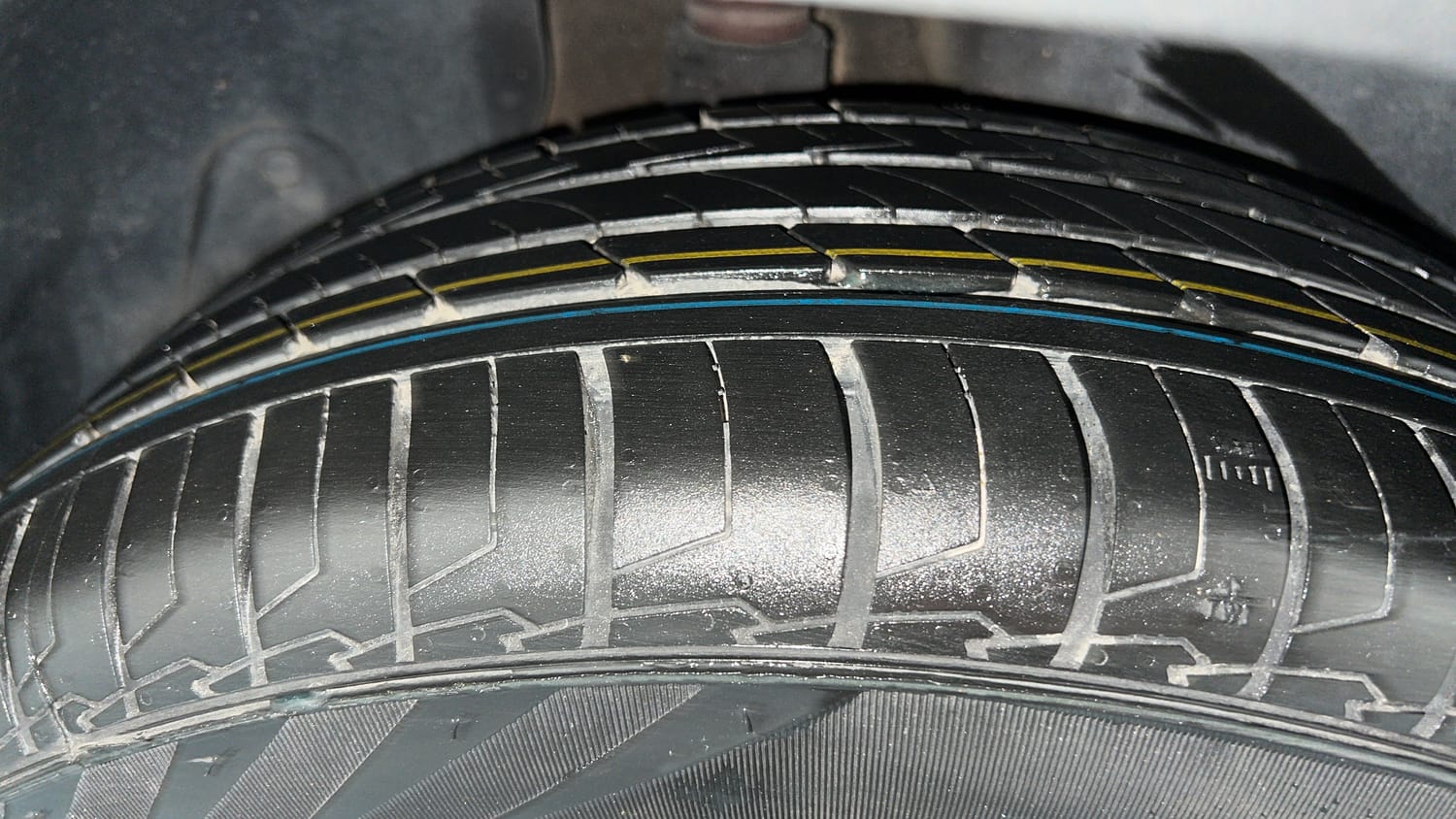 Used 2023 Hyundai Creta SX 1.5 Petrol Petrol Manual tyres RIGHT REAR TYRE TREAD VIEW