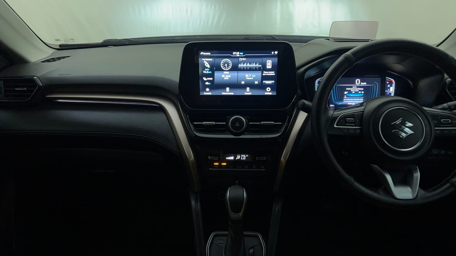 Used 2023 Maruti Suzuki Grand Vitara Zeta Plus Intelligent Hybrid eCVT Hybrid Automatic interior MUSIC SYSTEM & AC CONTROL VIEW