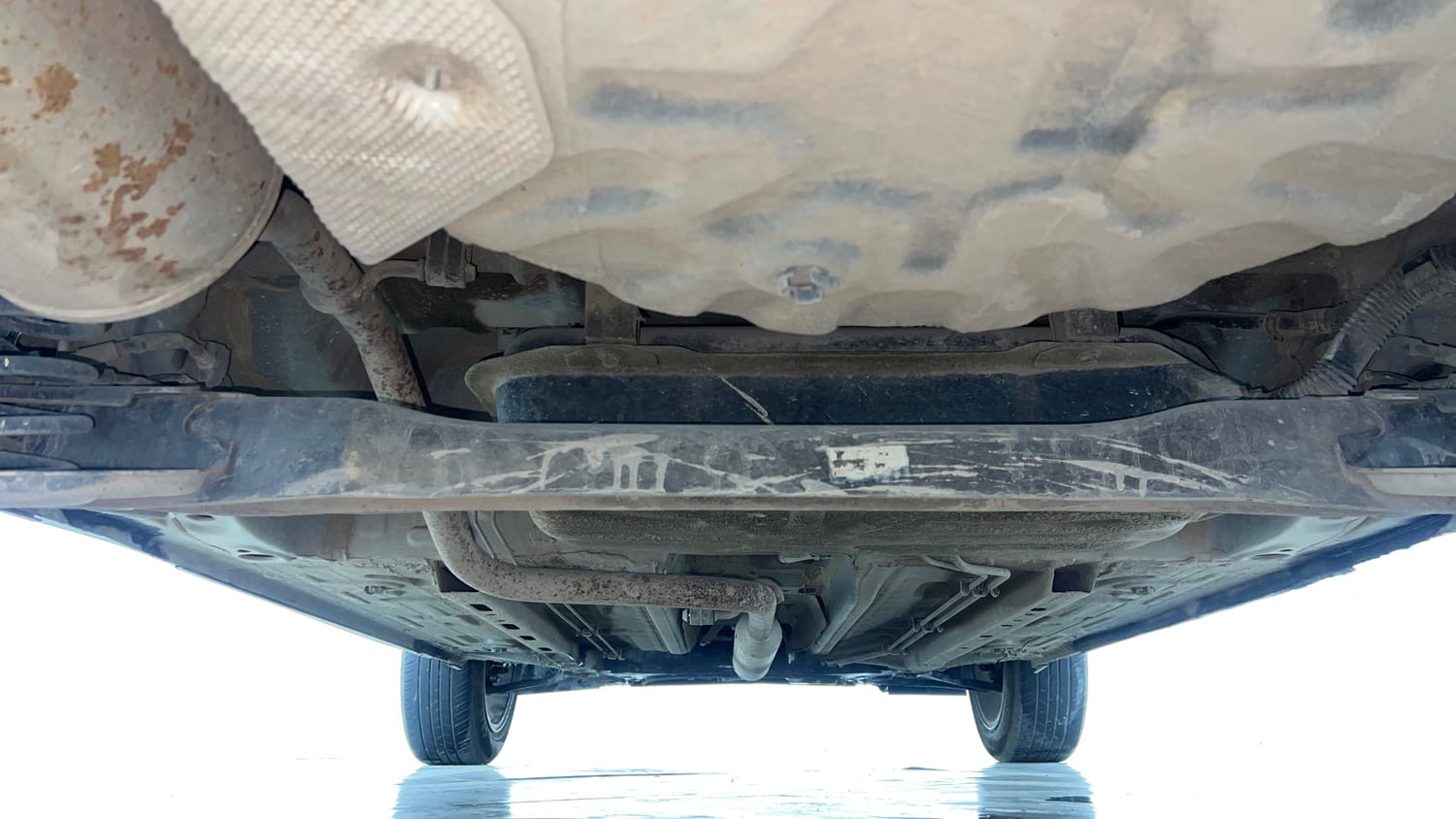 Used 2021 Nissan Magnite XL Turbo Petrol Manual extra REAR UNDERBODY VIEW (TAKEN FROM REAR)