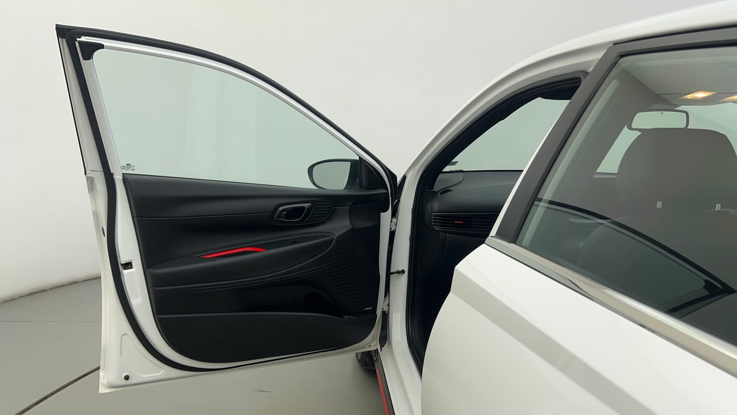 Used 2023 Hyundai i20 N Line N8 1.0 Turbo DCT Petrol Automatic interior LEFT FRONT DOOR OPEN VIEW