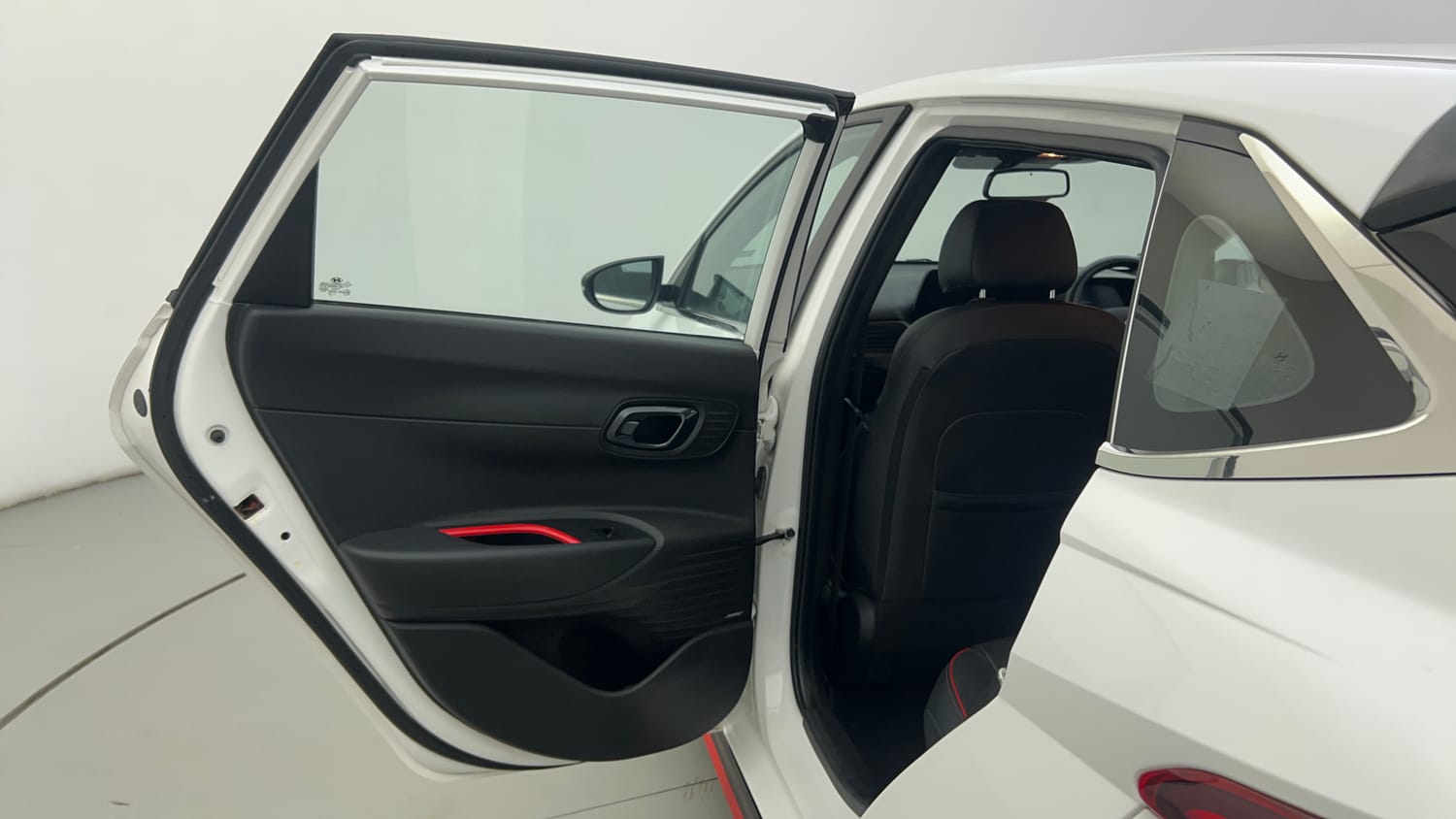 Used 2023 Hyundai i20 N Line N8 1.0 Turbo DCT Petrol Automatic interior LEFT REAR DOOR OPEN VIEW