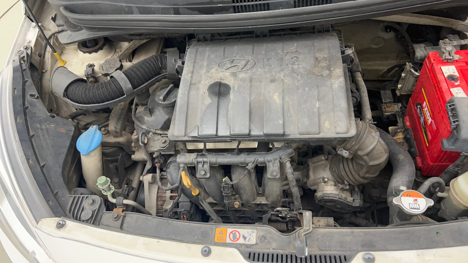 Used 2014 Hyundai Xcent S 1.2 Petrol Manual engine ENGINE RIGHT SIDE VIEW