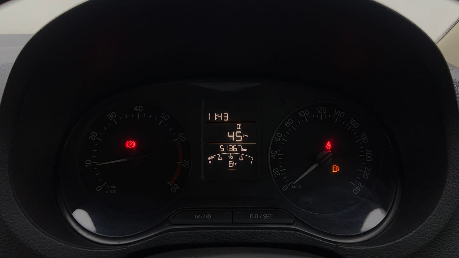 Used 2021 Skoda Rapid Style Petrol Manual interior CLUSTERMETER VIEW