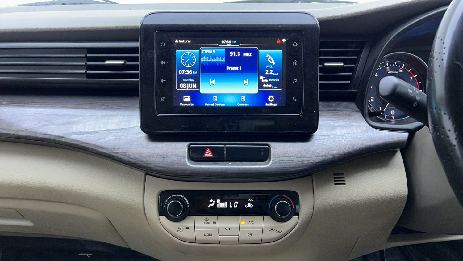 Used 2024 Maruti Suzuki Ertiga ZXi Plus AT Petrol Automatic interior MUSIC SYSTEM & AC CONTROL VIEW