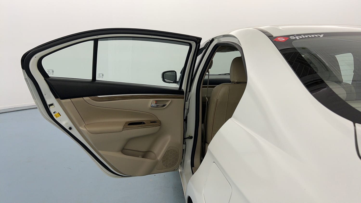 Used 2023 Maruti Suzuki Ciaz Alpha 1.5 Petrol Manual interior LEFT REAR DOOR OPEN VIEW