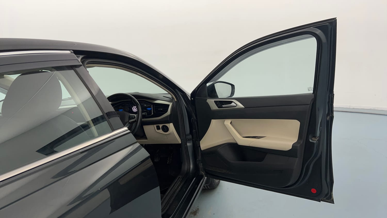 Used 2023 Volkswagen Virtus Topline 1.0 TSI MT Petrol Manual interior RIGHT FRONT DOOR OPEN VIEW